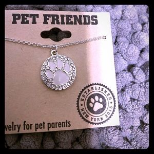 Doggie 🐶 paw earrings and necklace 🤍🤍🤍🤍